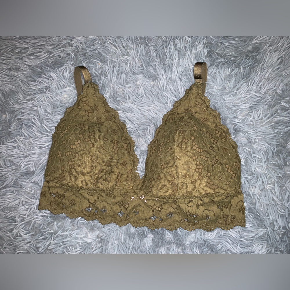 Momanda Olive Green Lace Nursing Bra Size 38DD